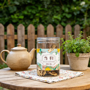 รากแองเจลิก้าบรรจุกระป๋อง ซาน ยุ่ย พรีเมียม ออร์แกนิค รากแองเจลิก้า ปูเบสเซนติส อบแห้ง หั่นเป็นแผ่น - Product Image 1