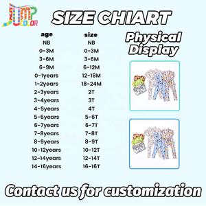 Pyjamas en bambou Tiaose prêts à être expédiés, fabricant de vêtements pour enfants, pyjamas personnalisés pour bébés, vêtements pour enfants, vêtements en bambou, boîte surprise - Product Image 5