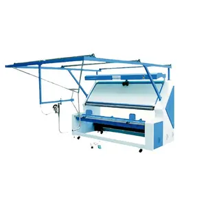 Fully automatic edge-cut fabric rolling machine for chemical fiber blended interwoven fabrics