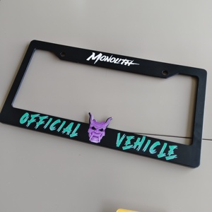 Porta Targa Personalizzato in Lega di Alluminio, Supporto Metallico Nero per Targa Auto - Product Image 3