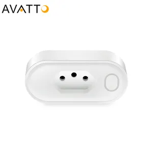 AVATTO 20A 4800W Tuya Wifiスマート電源ソケットプラグブラジル、電力エネルギーモニタリングAPP Alexa Google Home Voice Control