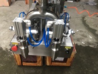 Mesin Pengisi Piston Pneumatik 120L untuk Pasta, Kecap/Mayones/Selai/Saus Cabai/Madu dengan Mixer dan Hopper Pemanas