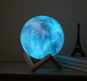 Dropshipping Hot Selling Modern 3D Earth <b>Lamp</b> 16 Color Night Light Touch <b>Remote</b> <b>Control</b> ABS LED High CRI 90 Dimmable for Bedroom - Product Image 3