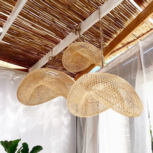Nordic Handwoven Rattan Pendant <strong>Light</strong> Natural Bamboo Hanging Lamp Boho <strong>Dining</strong> <strong>Room</strong> Villa Decorative Ceiling <strong>Fixture</strong> - Product Image 5