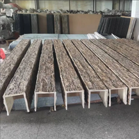 Poutres en polyuréthane imitation bois, en mousse PU, creuses en forme de U, pour la décoration de plafonds de style farmhouse, poutres en bois pour plafonds voûtés
