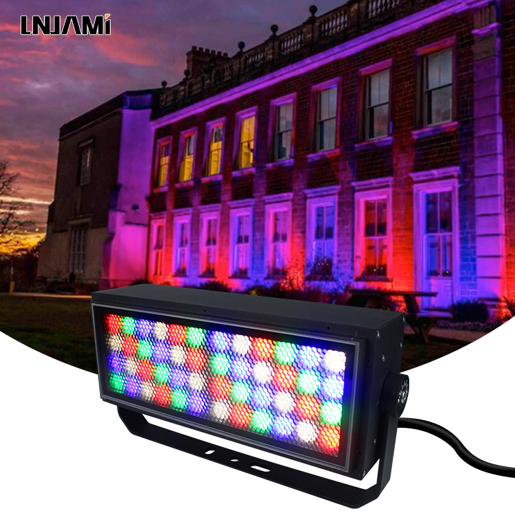 RGB-светодиодный прожектор заливающего света LNJAMI IP65 72 Вт для водонепроницаемых наружных прожекторов 72 Вт