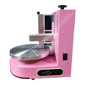 Machine automatique de revêtement d'épandage de gâteau Machine de maculage de crème de gâteau Machine de décoration de glaçage de gâteau pour anniversaire