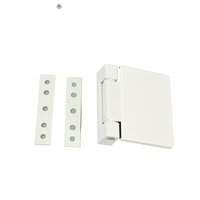 Charnière de fenêtre robuste en alliage d'aluminium, charnière à friction blanche pour portes, charnière à embout pour profilés UPVC et vinyle, quincaillerie