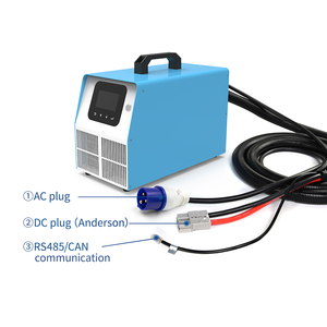 เครื่องชาร์จแบตเตอรี่แบบพกพา 144V 40A 6400W กำลังสูง สำหรับยานยนต์อุตสาหกรรม สกู๊ตเตอร์ ระบบ AGV ระบบพลังงานแสงอาทิตย์ พร้อมหน้าจอ LCD - Product Image 5