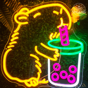 Luces LED de neón y letreros de neón con diseño personalizado gratuito. Letreros de neón LED personalizados disponibles para uso comercial, fiestas de cumpleaños y el hogar. - Product Image 1