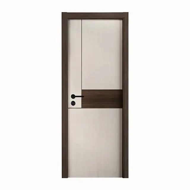 Pintu cat komposit kayu padat untuk pintu dalam ruangan untuk kamar mandi kamar tidur juga dapat menggunakan teknologi bebas cat pintu datar