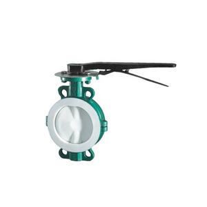 โซดาไฟทน<span class=keywords><strong>16</strong></span>นิ้วหน้าแปลนคู่ชนิดฟลูออรีนซับวาล์วผีเสื้อ - Product Image 3