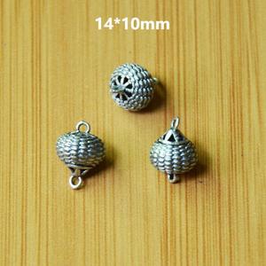 Cuentas espaciadoras de estilo tibetano, formas mixtas, plateadas, para la fabricación de pulseras, de Shanxi. - Product Image 2