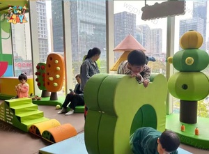 Tùy chỉnh trẻ em cài đặt nhà nhập vai trong nhà Thiết bị sân chơi trong nhà thị trấn nhỏ trang trại nhập vai trẻ em chơi khu vực - Product Image 4