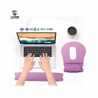 Repose-poignet ergonomique, tapis de bureau personnalisé, repose-tout-petits pour clavier, tapis de souris antidérapant en gel, tapis de souris de jeu à motif de dessin animé, ensemble pour le bureau, en stock