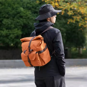 กระเป๋าเป้สะพายหลังสำหรับปั่นจักรยานในเมืองพับได้แบบย้อนยุคความจุขนาดใหญ่สั่งได้ - Product Image 5