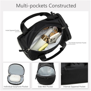 En stock, nouveau sac de voyage unisexe à bandoulière unique, imperméable, en polyester, avec fermeture éclair et boucle, <span class=keywords><strong>dos</strong></span> ergonomique, pour la salle de sport - Product Image 3