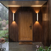 Lámpara de Pared LED para Exteriores Moderna, Impermeable IP65, 18W, Iluminación Superior/Inferior/Frontal de Aluminio para Jardín y Porche con 2 Años de Garantía