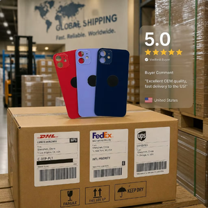 กระจกหลังแบบ Big Hole สำหรับ iPhone 11 12 13 ซีรีส์ แบบแกะสลักเย็น พร้อมกาวติดตั้งสำเร็จรูป |   เปลี่ยนง่ายโดยไม่ต้องถอดเลนส์กล้อง - Product Image 5