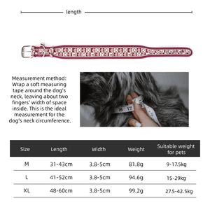 Collar para Perro de Estilo Étnico Bohemio Retro, Patrón de Bordado, Doble Capa, Grueso, Reflectante y Transpirable - Product Image 4