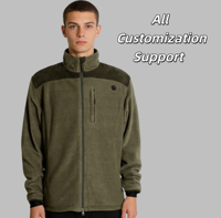 Veste unisexe 100 % polaire polyester à fermeture éclair intégrale, automne-hiver, grandes tailles, pour activités de plein air, randonnée, vêtements de campagne, tenue décontractée