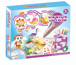 NEU Lernspiel zeug New Wash Aquarell Stift 3D Mal stift Zeichnung Spielzeug DIY Spray Air Pen Elektrisches Spray Zeichen werkzeug für Kinder - Product Image 2