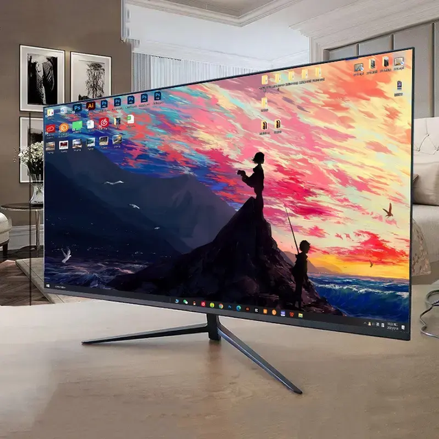 Good Quality 24 27 32 34 Inch Lcd Monitor 144hz 165hz 2k 4k Computer Display Rgb Light Bar Gaming Screen Monitors