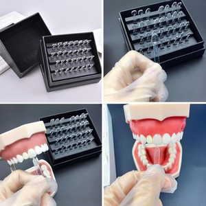Ensemble de 32 moules pour placages dentaires en résine composite, différentes formes, résistance à la chaleur, pour dents supérieures et inférieures - Product Image 5