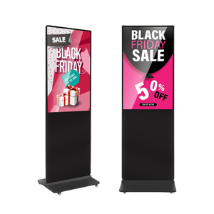 ป้ายไฟฟ้าตั้งพื้นขนาด <span class=keywords><strong>32</strong></span> 43 50 55 65 75 85 นิ้ว สำหรับใช้งานเชิงพาณิชย์ ป้ายโฆษณาดิจิทัล รองรับ WiFi - Product Image 1