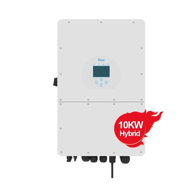 Deye Solar Inverter Three Phase 10kw Hybrid Solar Inverter for High Voltage Battery for On-grid and Off-grid  Operation
