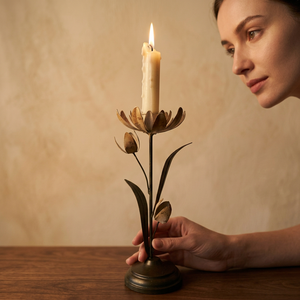 Candelabro de Hierro con Diseño de Tulipán para Decoración del Hogar - Product Image 6