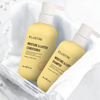 Shampooing et après-shampoing hydratant et lissant anti-frisottis au miel de Manuka bio, végan, 300 ml, marque privée, pour cheveux bouclés