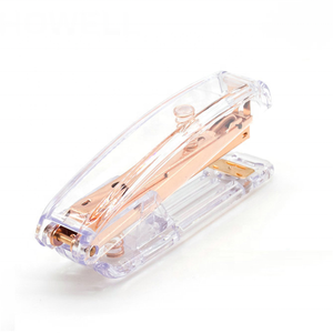 Gran oferta, grapadora Manual acrílica, plástico transparente con Metal, esencial para oficina - Product Image 4