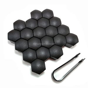 Capuchons d'écrou <span class=keywords><strong>de</strong></span> <span class=keywords><strong>roue</strong></span> gris 21mm avec clips <span class=keywords><strong>pour</strong></span> BYD Toyota Mercedes-Benz Audi - Product Image 5