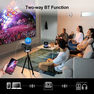 Mini projecteur intelligent 4K portable avec autofocus, correction trapézoïdale, Android 11, Wi-Fi, Bluetooth, pour cinéma extérieur, compatible OEM - Product Image 2