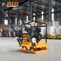 Nouvelle Plaque Compacteuse Autoportée ZUJI PC80 à Moteur Essence 6.5HP 5600 tr/min 20cm 570x450mm Certifiée CE