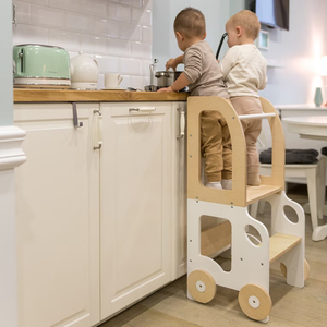 Kids Learning Tower Toddler <strong>Kitchen</strong> <strong>Stool</strong> <strong>Helper</strong> 2-in-1 Toddler <strong>Kitchen</strong> Step <strong>Stool</strong> - Product Image 1