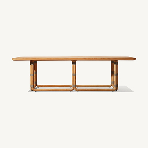 Juego de Comedor de Madera de Teca para Exteriores Moderno TG, Mesa y Sillas de Jardín Impermeables para Hotel, Parque, Patio, Villa - Product Image 5