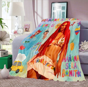 Manta de Franela Sublimada <span class=keywords><strong>Karol</strong></span> <span class=keywords><strong>G</strong></span> Mañana Será Bonito 2024, Gran Venta - Product Image 6