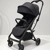 Poussette bébé légère et pliable en alliage d'aluminium, inclinable, haute vue, portable, à quatre roues, amortissante, modèle S5506