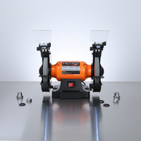 Meuleuse d'établi électrique industrielle robuste ALLWIN 500W pour usage domestique et bricolage, avec support de travail réglable pour meules de 40 mm