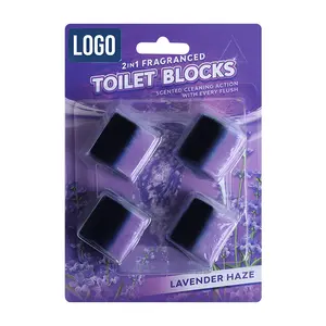 Déodorant Bio 4Pcs Naturel Automatique Bulle Toilette Bol Nettoyant Bloc Toilette Blanchiment Tablette Toilette Nettoyant Taches