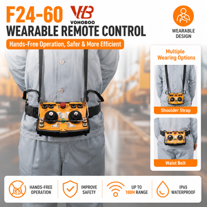 Télécommande industrielle F24-60 à double joystick sans fil pour grues et treuils - Robuste et étanche - Product Image 3