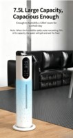 Humidificador Ultrasónico de 7.5L, Difusor de Aroma de Aceites Esenciales, Ambientador Silencioso, Nebulizador para Hogar, Oficina y Hotel