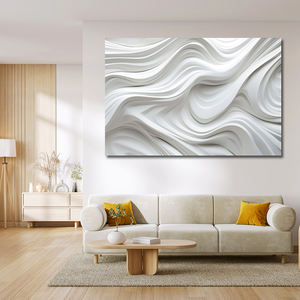 لوحة قماشية تجريدية زخرفية حديثة مخصصة لوحة جدارية مؤطرة للطباعة الزخرفية لغرفة المعيشة - Product Image 2