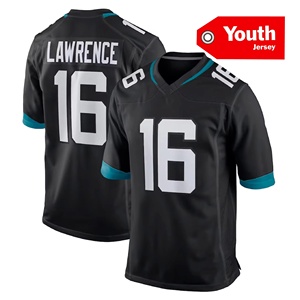 Молодежная Флорида Высококачественная Американская Футбольная майка Jacksonville Jerseys 12 Travis Hunter 16 Lawrence с логотипом - Product Image 4