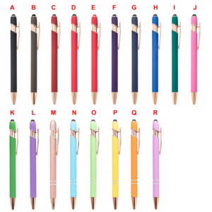 Promotional Custom 2 in 1 Capacitive Multi Function Metal Ball <b>Pen</b> Aluminum Screen Logo Engraved Stylus <b>Pen</b> Rose Gold <b>Pen</b> - Product Image 2