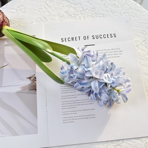 High-fidelity <b>Single</b>/double-headed Hyacinth Ball with Roots Potted Plant Artificial Simulation <b>Flower</b> Home Indoor Decoration - Product Image 6