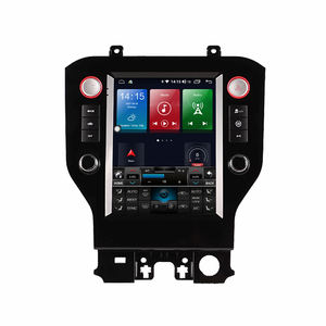 Radio con Pantalla Android Estilo Tesla para Coche, Reproductor de DVD con Navegación GPS y Transmisor FM, Estéreo Multimedia para Coche para <span class=keywords><strong>Ford</strong></span> <span class=keywords><strong>Mustang</strong></span> 2013-2018 - Product Image 1