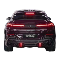 Para BMW X6M G06 F96 Kit de carrocería Actualización de fibra de carbono Estilo LD Alerón delantero Difusor Capó Falda lateral con malla central-Nuevo